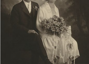 Wedding Photograph Of An Older Couple
