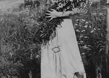 Young Woman With Wild Flowers